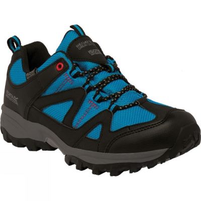 Zapatillas Trekking Regatta Gatlin Low Mujer - Negras / Azules - Chile UEW784163